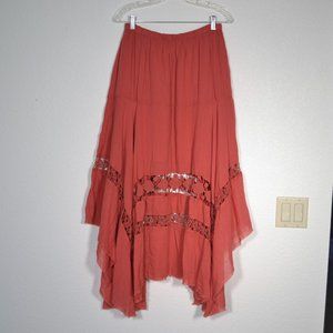 Free People Coral Maxi Skirt